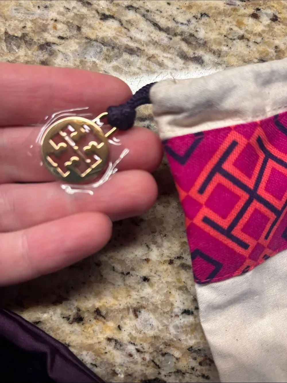 Designer Gucci Velvet Eyewear Case Gucci Plum Dust Bag and Tory Burch dust bag